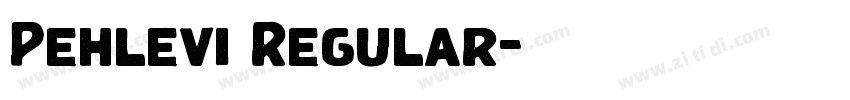 Pehlevi Regular字体转换 Pehlevi Regular字体转换